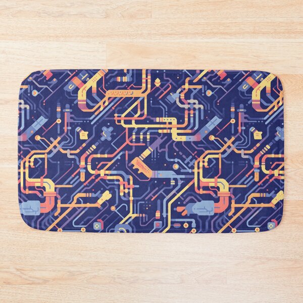 Item preview, Colourful circuitry pattern designed and sold by HydraDreams.