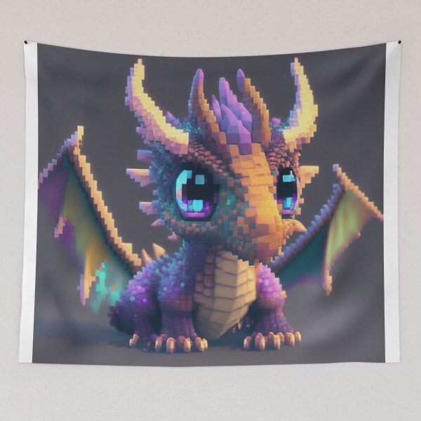 Item preview, Pixel art dragon designed and sold by scottkendalll.