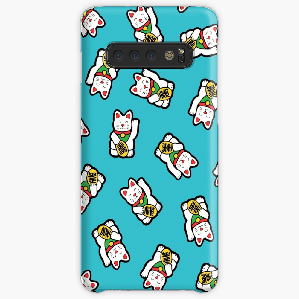 Lucky Cat Pattern Case & Skin for Samsung Galaxy