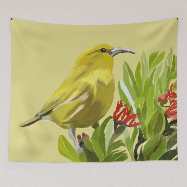Item preview, ‘Amakihi, Hawaiian Bird designed and sold by NJartbyNJacobson.