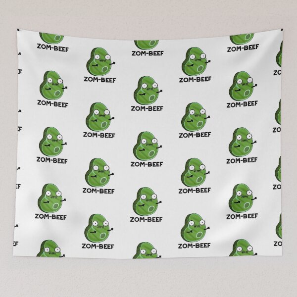 Item preview, Zom-beef Halloween Funny Zombie Meat Puns  designed and sold by punnybone.