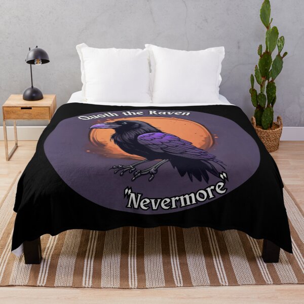 Item preview, Raven and Full Moon "Quoth the Raven 'Nevermore'" designed and sold by WitchyWare.