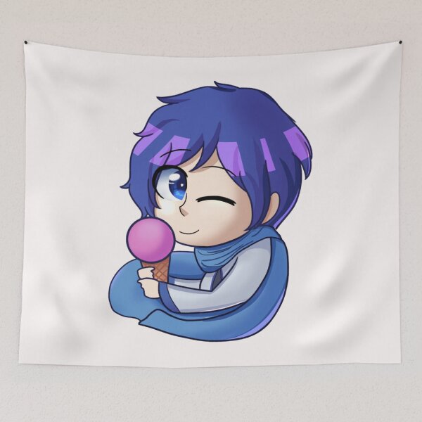 Item preview, Kaito Chibi with an ice cream  designed and sold by KeshTremblay.