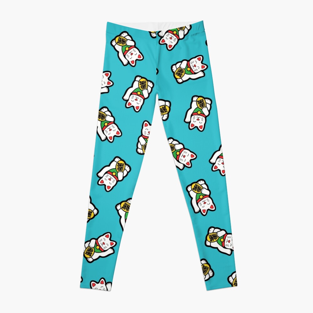 Lucky Cat Pattern Leggings