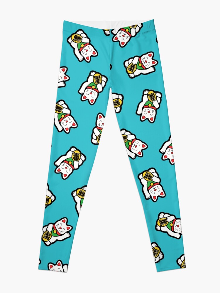 Alternate view of Lucky Cat Pattern Leggings