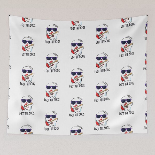 Item preview, I Got The Boos Halloween  Funny Music Ghost Puns  designed and sold by punnybone.