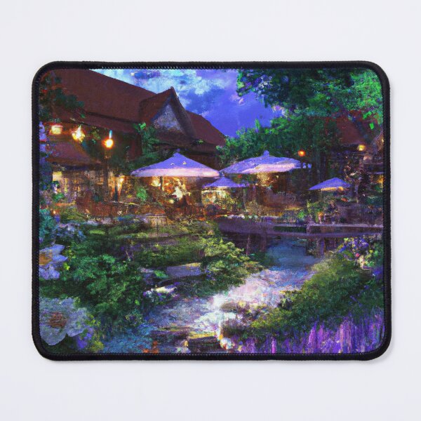 Item preview, Purple Garden with a house in the background designed and sold by AtlantisApparel.