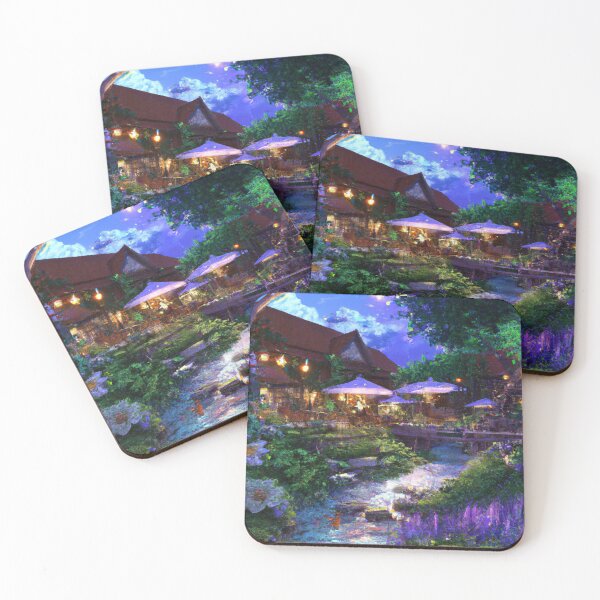 Item preview, Purple Garden with a house in the background designed and sold by AtlantisApparel.