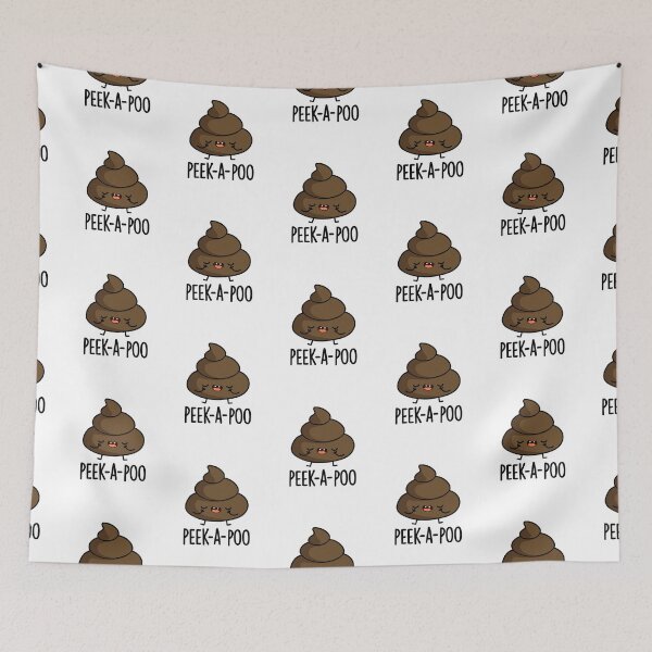 Item preview, Peek A Poo Funny Poop Puns  designed and sold by punnybone.