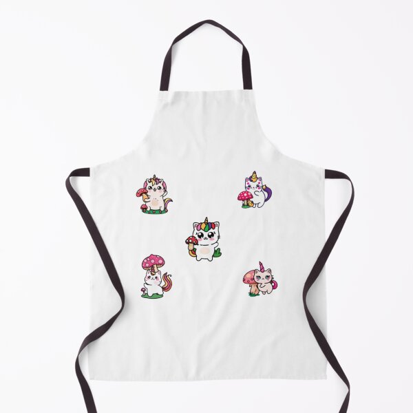 Item preview, cute little unicat playing with mushroom designed and sold by ZekoStick.