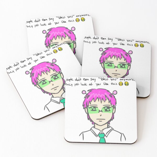 Item preview, silly saiki (w/ text) designed and sold by Dr-S-.