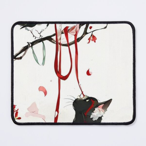 Item preview, Cat and Bird red fate designed and sold by Printsalotl.