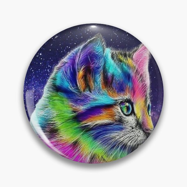 Item preview, Rainbow Space Kitten designed and sold by francesthrift.