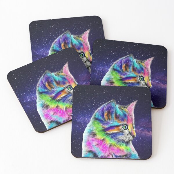 Item preview, Rainbow Space Kitten designed and sold by francesthrift.