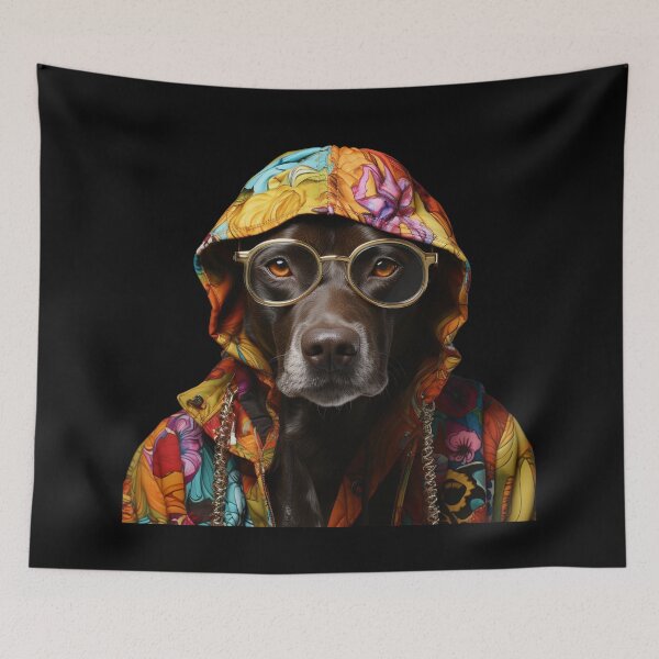 Item preview, The Cool Bad DOG : Portrait of an Anthropomorphic Dog designed and sold by AnubisArtUSA.