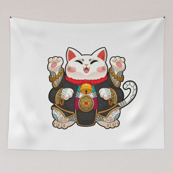Item preview, Cute Neko Maneki T-Shirt  designed and sold by FelixantosArt.