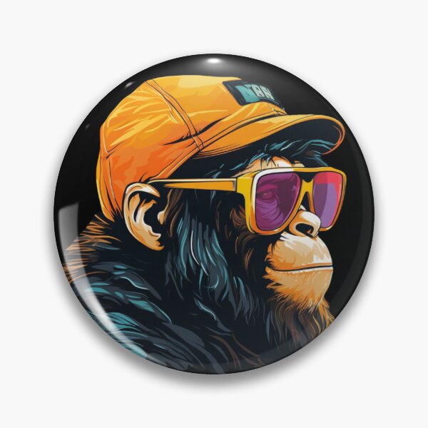 Item preview, Monkey Wearing Sunglasses designed and sold by Myra365Art.