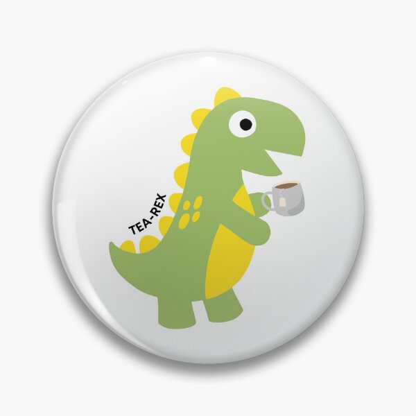 Item preview, T-Rex with a cup of tea designed and sold by JileeArt.