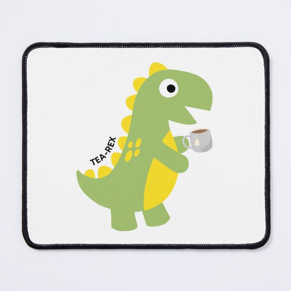 Item preview, T-Rex with a cup of tea designed and sold by JileeArt.