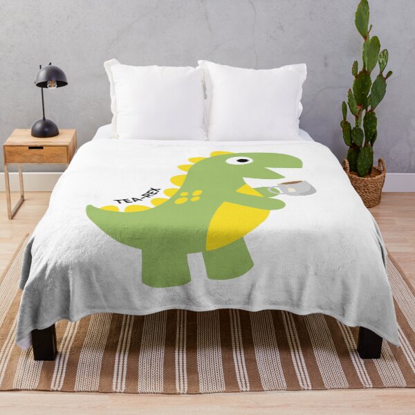 Item preview, T-Rex with a cup of tea designed and sold by JileeArt.