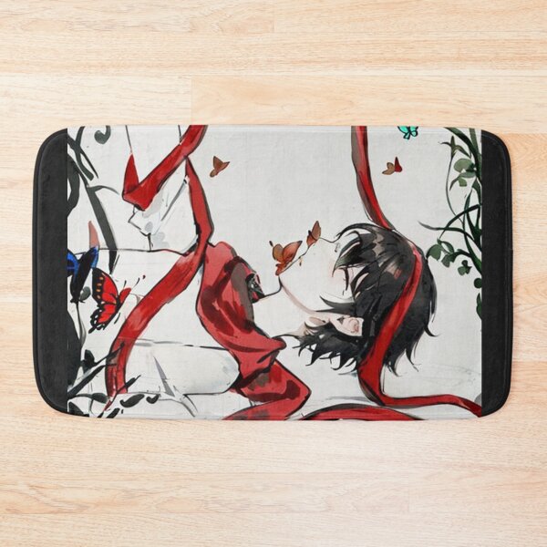 Item preview, Anime boy admiring butterfly designed and sold by Printsalotl.
