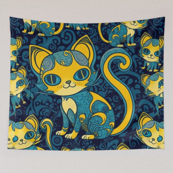 Item preview, Cute cat lover pattern designed and sold by liana campbell.