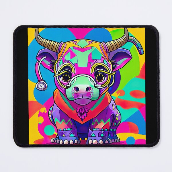 Item preview, "Colorful Melodies: A Creative and Captivating Animal with Headphones on Redbubble" designed and sold by Hexen3.