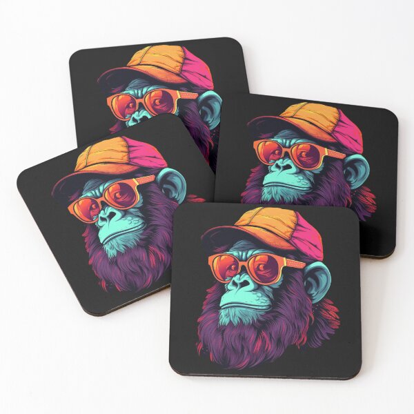 Item preview,  Monkey Wearing Sunglasses designed and sold by Myra365Art.