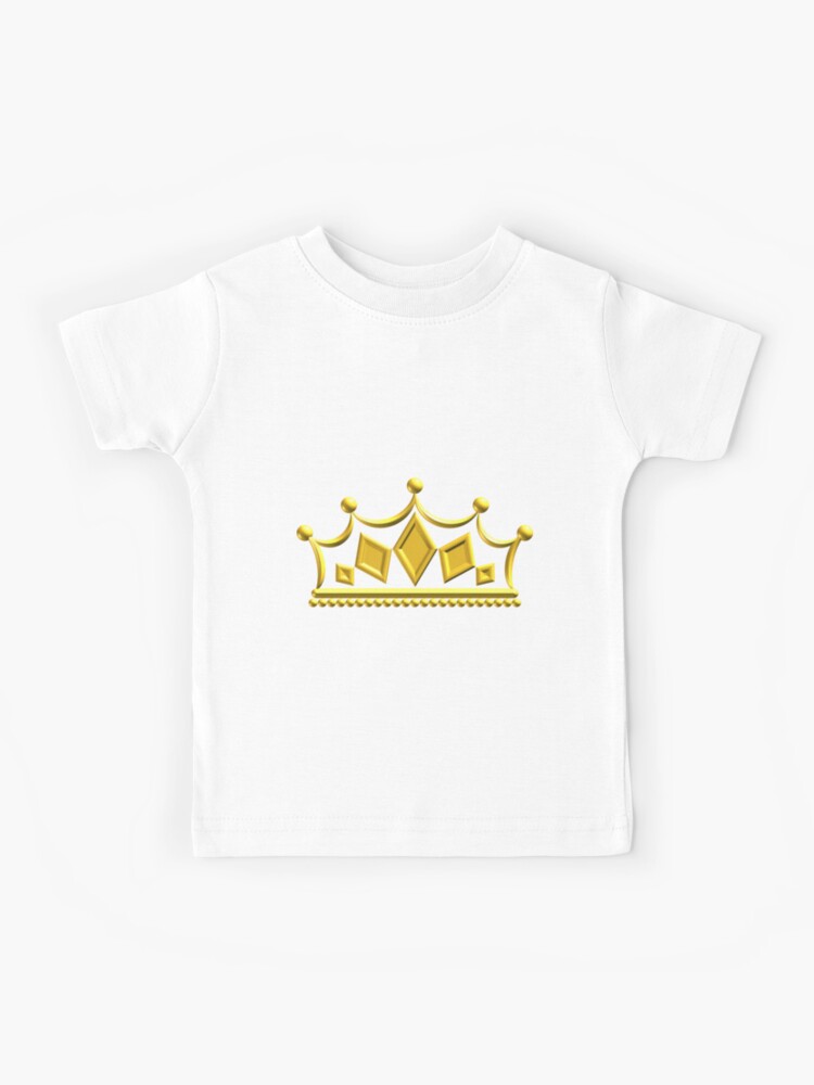 Camiseta rayas corona dorada niño y niña. Camisetas diferentes