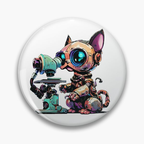 Item preview, Robo-Cat Using A Microscope! designed and sold by kukamatsu.