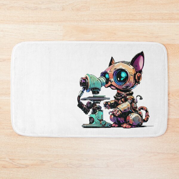 Item preview, Robo-Cat Using A Microscope! designed and sold by kukamatsu.