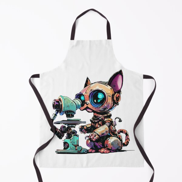 Item preview, Robo-Cat Using A Microscope! designed and sold by kukamatsu.
