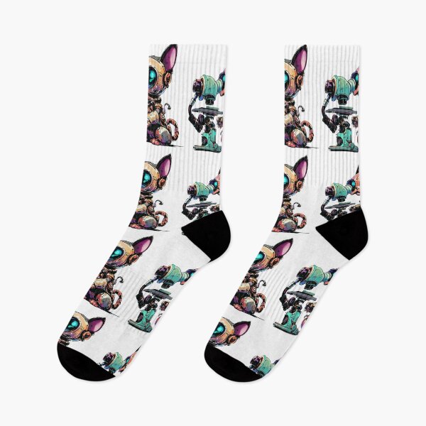 Item preview, Robo-Cat Using A Microscope! designed and sold by kukamatsu.