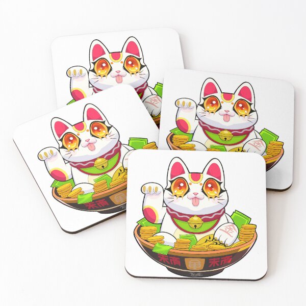 Item preview, Cute Maneki Neko Ramen T-Shirt  designed and sold by FelixantosArt.