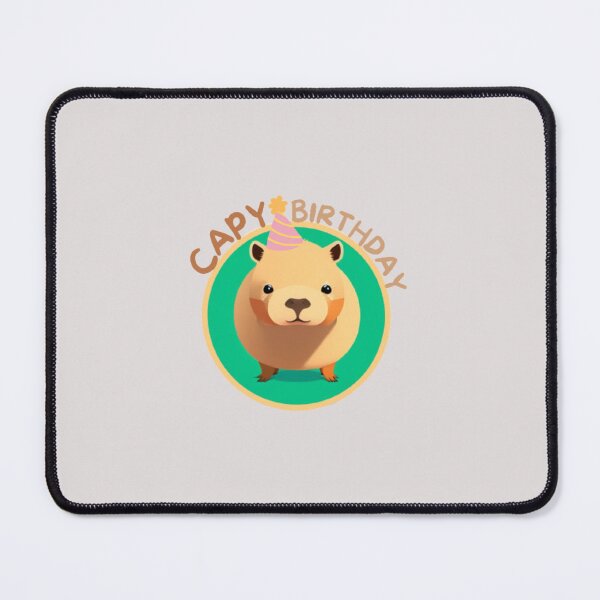 Item preview, Capy Birthday Capybara designed and sold by LilGreyDoodles.