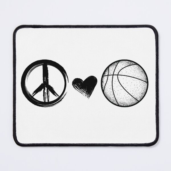 Item preview, Peace Love Basketball designed and sold by ValsCrazyCats.