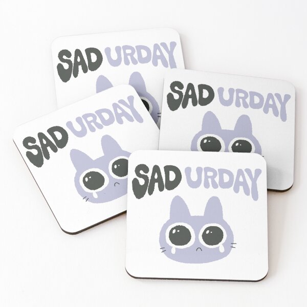 Item preview, sad urday - sad cat designed and sold by TNwandesignart.