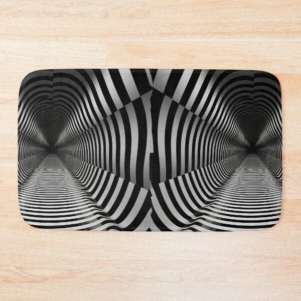 Item preview, Stripe Whole - Black and White Interference - Opt Art designed and sold by JoanNinjaHen.