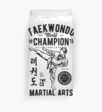 TAEKWONDO WORLD CHAMPION 1973 MARTIAL ARTS T-SHIRT Duvet Cover