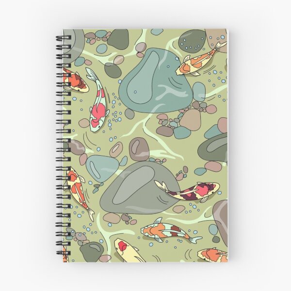 Item preview, Pintura de peces koi en un estanque designed and sold by noiramcreates.