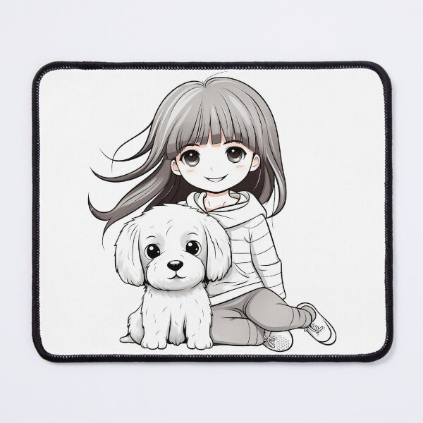 Item preview, Best friends series with a dog 4 AI art designed and sold by SoullesRaccon.