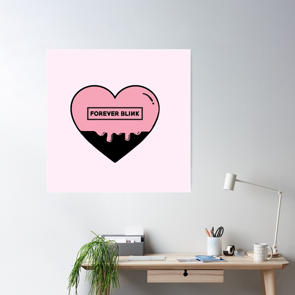 Poster for Sale mit Für immer blinkendes Herz-Design von Asxcala