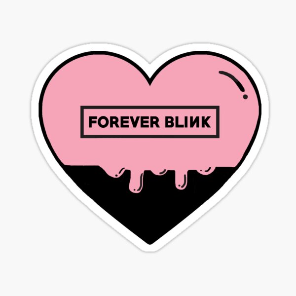Forever Blink Heart Design Sticker for Sale by Asxcala
