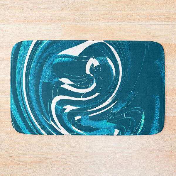 Item preview, Abstract Twirls and Swirls and Bursting Lights Aqua designed and sold by deniselynnimage.