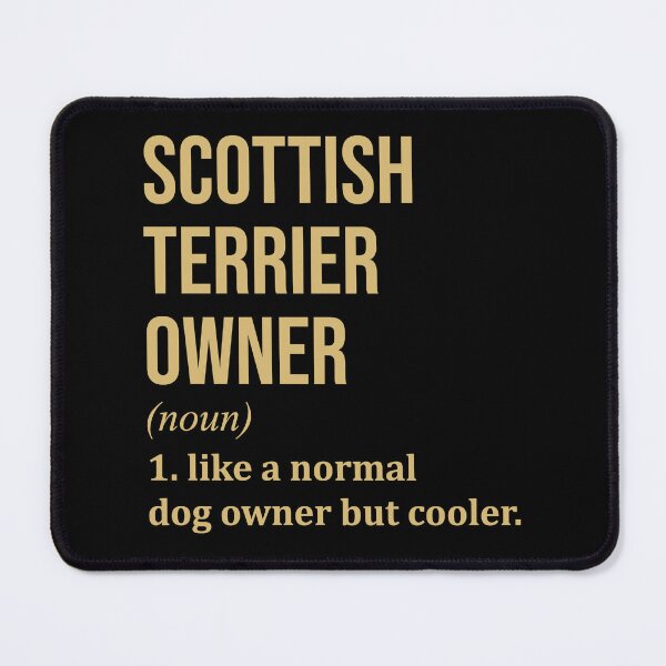 Item preview, Scottish Terrier Dog Owner Definition in Gold designed and sold by XCIV.