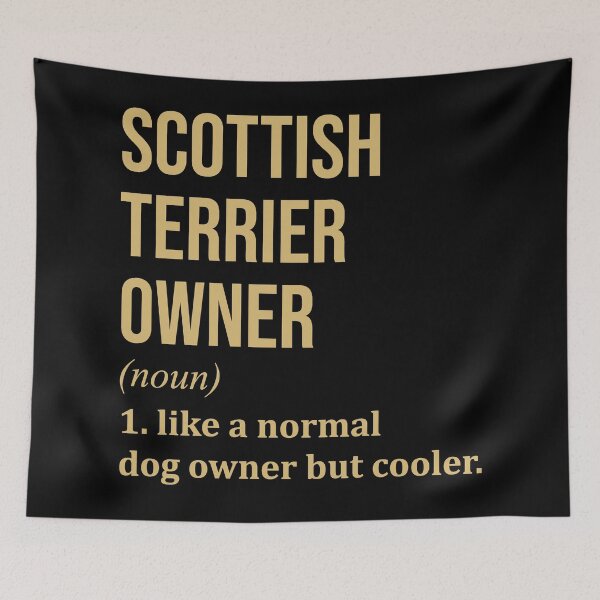 Item preview, Scottish Terrier Dog Owner Definition in Gold designed and sold by XCIV.