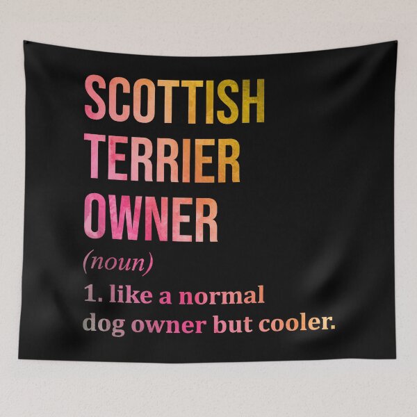 Item preview, Scottish Terrier Dog Owner Definition in Watercolor designed and sold by XCIV.