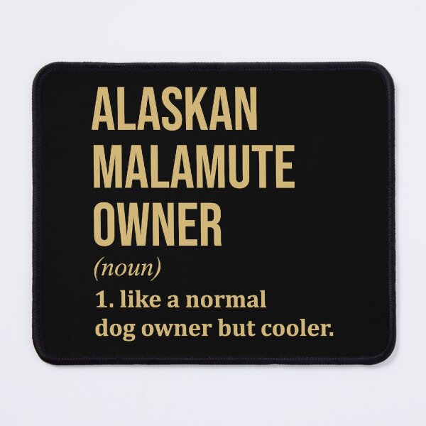 Item preview, Alaskan Malamute Dog Owner Definition in Gold designed and sold by XCIV.