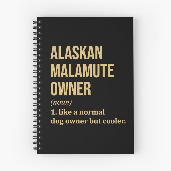 Item preview, Alaskan Malamute Dog Owner Definition in Gold designed and sold by XCIV.