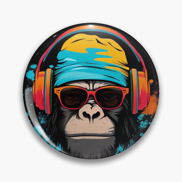 Item preview, Monkey Wearing Sunglasses designed and sold by Myra365Art.